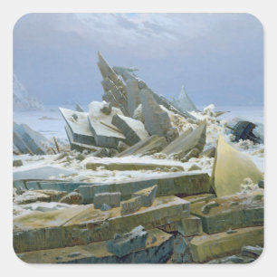 Adesivo Quadrado O Mar Polar, 1824