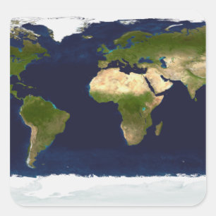 Adesivo Quadrado O mármore azul