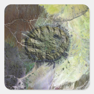 Adesivo Quadrado O Massif de Brandberg em Namíbia do norte