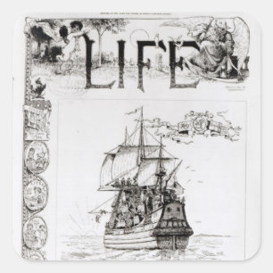 Adesivo Quadrado O Mayflower, capa 'de Life