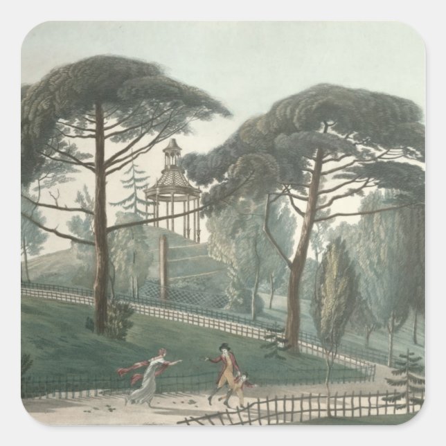 Adesivo Quadrado O Maze ou Belvedere do Jardin des (Frente)