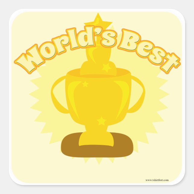 Adesivo Quadrado O melhor design personalizável dos mundos! (Frente)