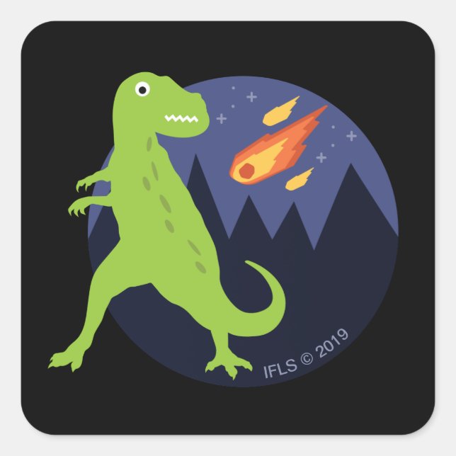 Adesivo Quadrado O Meteorito Que Prendeu (Frente)