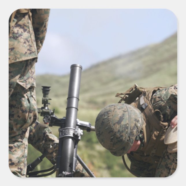 Adesivo Quadrado O método direto de acendimento de morteiros (Frente)