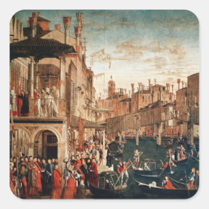 Adesivo Quadrado O Milagre do Relic da Verdadeira Cruz