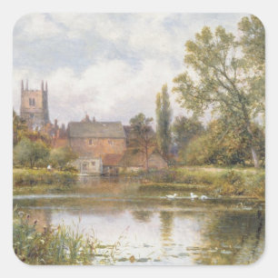 Adesivo Quadrado O Millpond, 1901 (óleo em canvas)