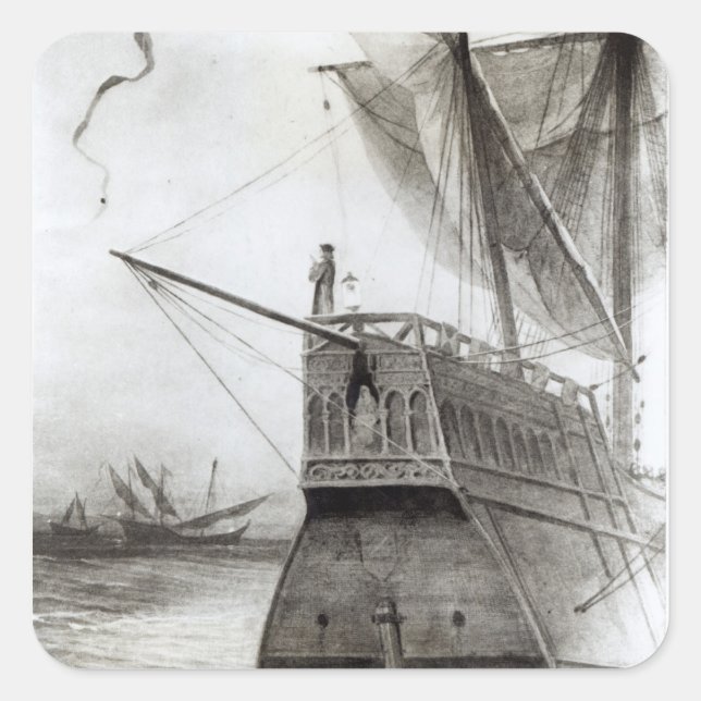 Adesivo Quadrado O Momento Supremo da Noite (Frente)