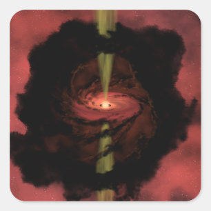 Adesivo Quadrado O nascimento de uma estrela