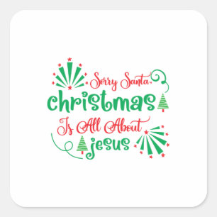 Adesivo Quadrado O Natal Do Presente De Natal É Tudo
