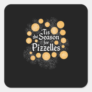 Adesivo Quadrado O Natal Italiano É A Época Das Pizzelles