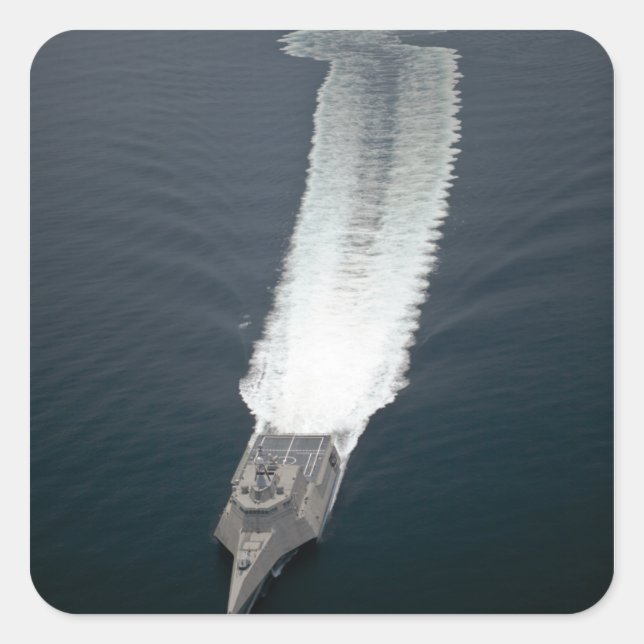 Adesivo Quadrado O navio de combate litoral Independência 2 (Frente)