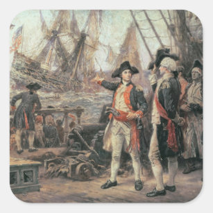 Adesivo Quadrado O navio que afundou a vitória, 1779