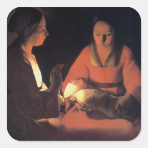 Adesivo Quadrado O novo filho Nascer