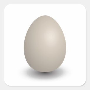 Adesivo Quadrado o ovo perfeito