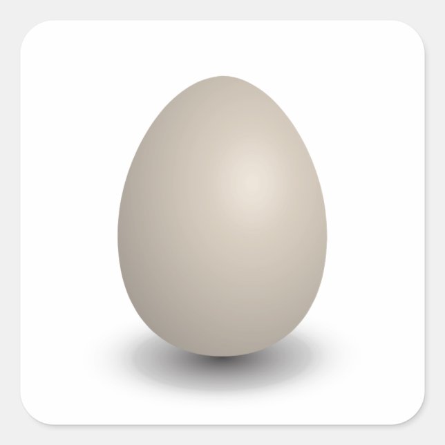 Adesivo Quadrado o ovo perfeito (Frente)