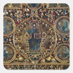 Adesivo Quadrado O Pala d'Oro, detalhe do Cristo em Majestade com