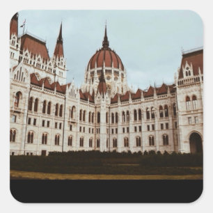 Adesivo Quadrado O Parlamento Húngaro, Budapeste, Hungria