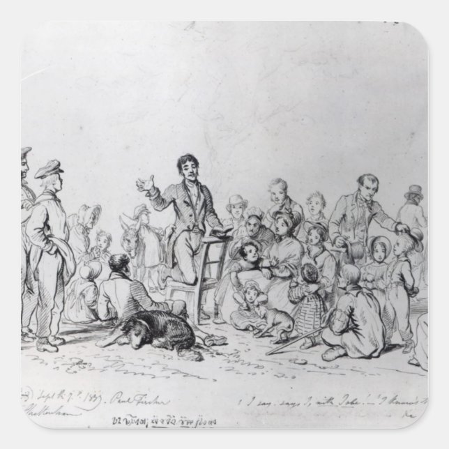 Adesivo Quadrado O Pastor de Campo, 1837 (Frente)