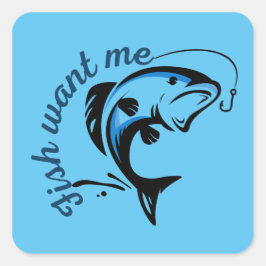 Adesivo Quadrado O Peixe Me Quer
