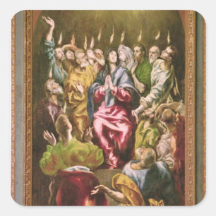 Adesivo Quadrado O Pentecost, c.1604-14