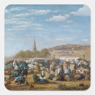 Adesivo Quadrado O perdão do Sainte-Anne-La-Palud, Brittany