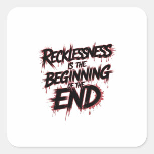 Adesivo Quadrado O Perigo da Liderança Imprudente