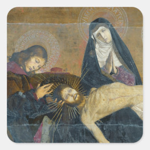 Adesivo Quadrado O Pieta de Avignon, 1450-60