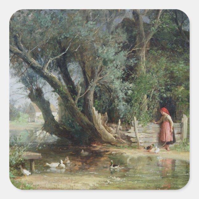 Adesivo Quadrado O Pond (Frente)