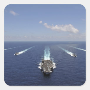 Adesivo Quadrado O porta-aviões USS Abraham Lincoln