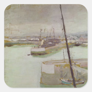 Adesivo Quadrado O porto de Honfleur, 1919