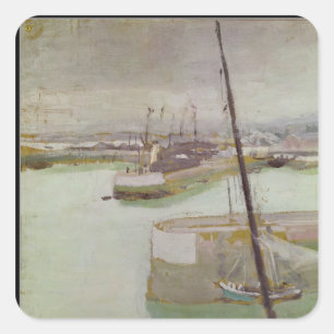 Adesivo Quadrado O porto de Honfleur, 1919