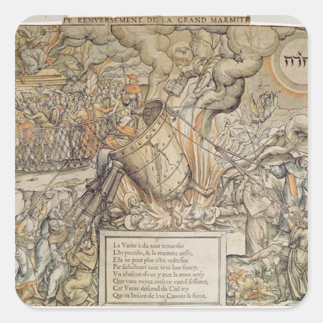 Adesivo Quadrado O Pote de Fusão (Frente)