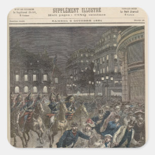 Adesivo Quadrado O primeiro desempenho 'de Lohengrin