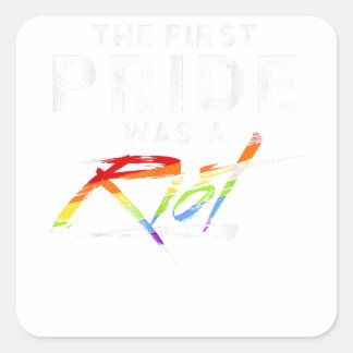 Adesivo Quadrado O Primeiro Orgulho Foi Um Choque - LGBT