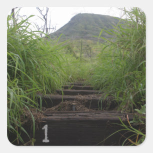 Adesivo Quadrado O primeiro passo convida os caminhoneiros a subir 