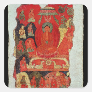 Adesivo Quadrado O primeiro sermão de Buddha