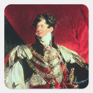 Adesivo Quadrado O príncipe Regente, George IV mais atrasado 2