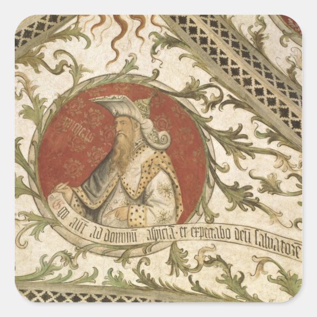 Adesivo Quadrado O Profeta Micah, da Loggia d'Annunciazione (Frente)