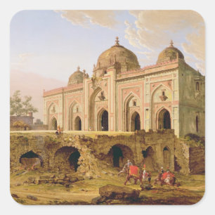 Adesivo Quadrado O Qal A-l-Kuhna Masjid, Purana Qila, Deli, c.1