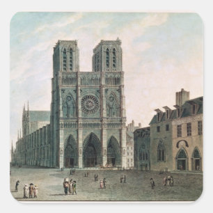 Adesivo Quadrado O quadrado na frente de Notre-Dame
