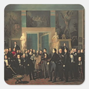 Adesivo Quadrado O recolhimento dos poetas, 1846