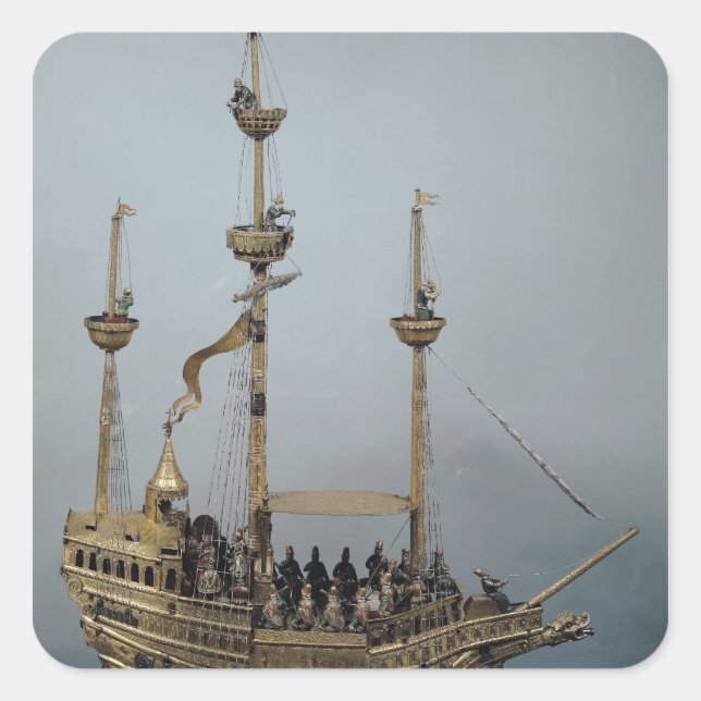 Adesivo Quadrado O relógio automático Charles V (Frente)