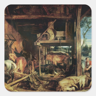 Adesivo Quadrado O retorno do filho Prodigal, c.1618