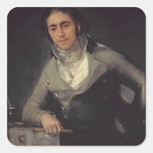 Adesivo Quadrado O retrato de um homem presumiu ser Don Evaristo