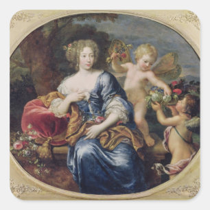 Adesivo Quadrado O retrato presumiu ser Francoise-Athenais
