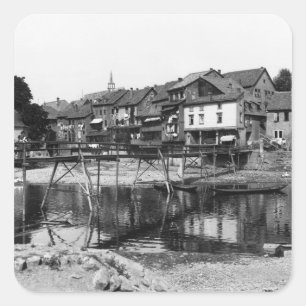 Adesivo Quadrado O rio Nahe, Bad Kreuznach, c.1910