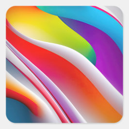 Adesivo Quadrado O ritmo das ondas