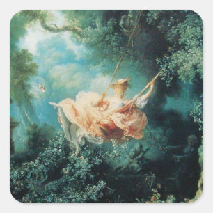 Adesivo Quadrado O rosa verde SWING