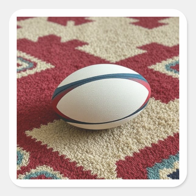 Adesivo Quadrado O "RUGby" (Frente)