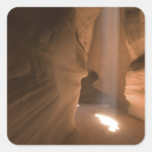Adesivo Quadrado O saca-rolhas no canto superior do Antelope Canyon